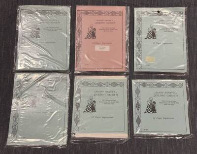 Granny Nanny's Quilting Gadgets 6 New Packages of 12 Paper Impressions Each