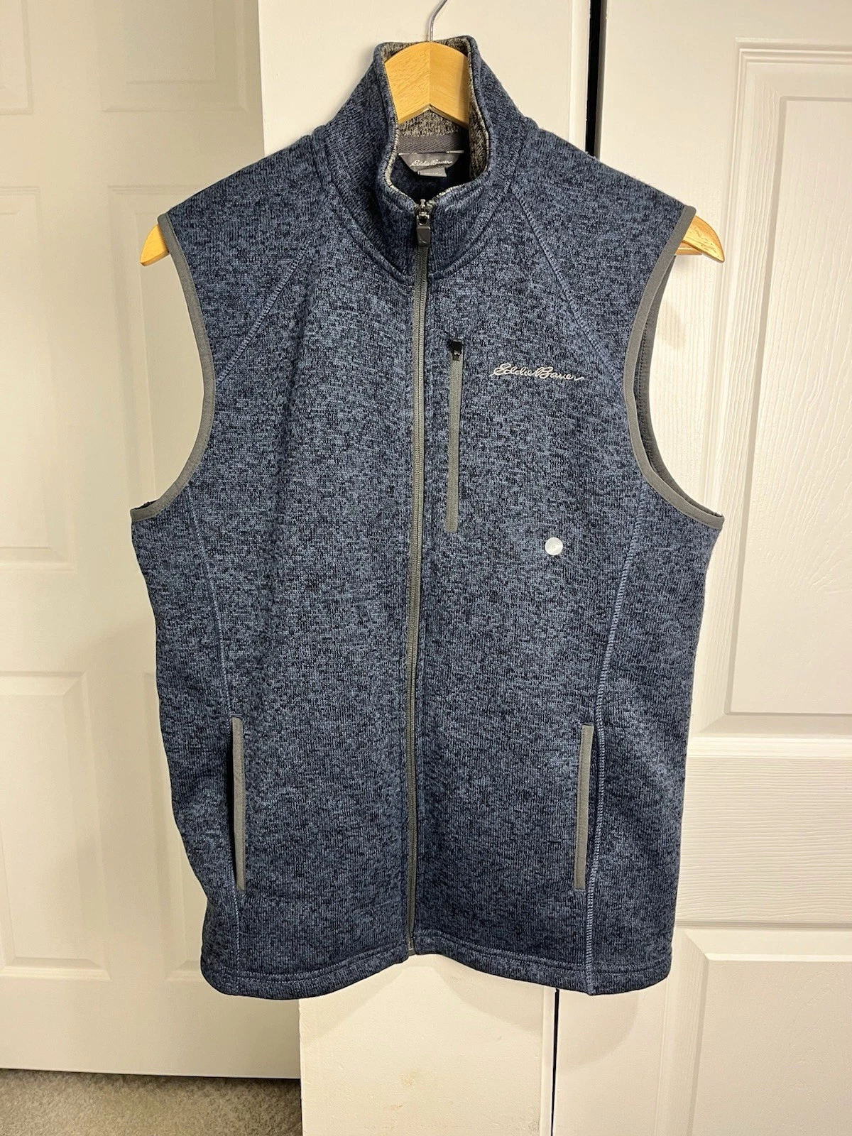 Eddie Bauer Radiator Sweater Fleece Vest 2.0 Men's Small BlueFull Zip