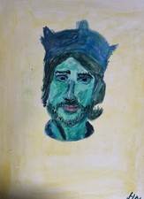 Quadro originale "Il re del sole" dipinto a mano pezzo unico (acrilico su tela) 