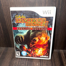 Cabela's Dangerous Hunts 2011 Special Edition Nintendo Wii Activision Case T