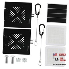 2Pcs Aluminum RV Bumper End Cap, Fits 4-Inch Square Camper Bumpers, Sewer black