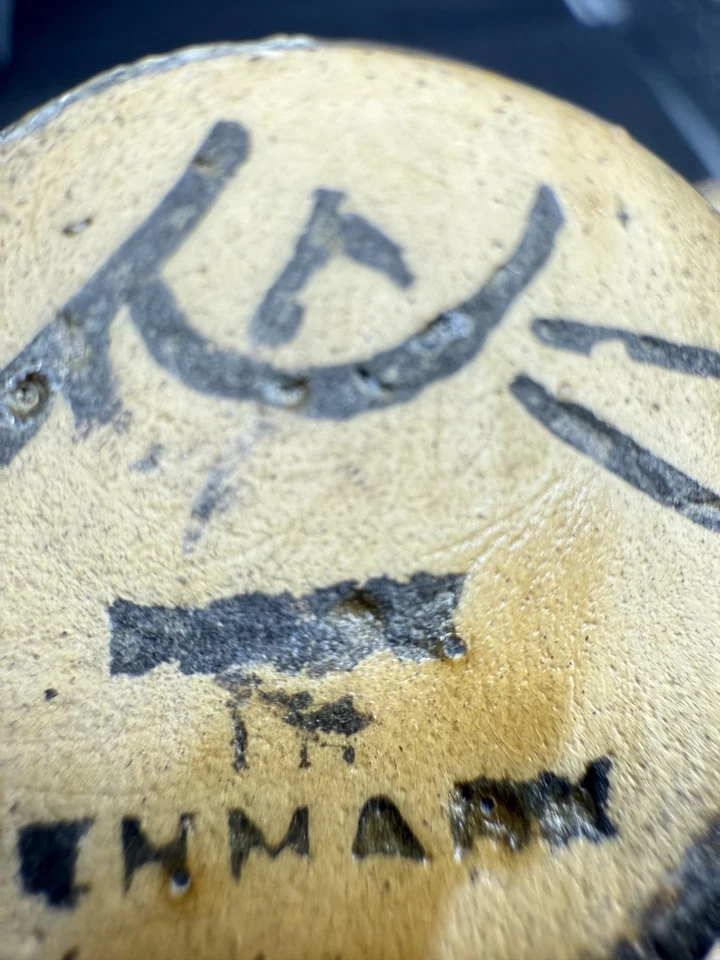 Herman A. Kahler Denmark MCM bud vase miniature spiral design 4” Scandanavia - Image 2 of 4