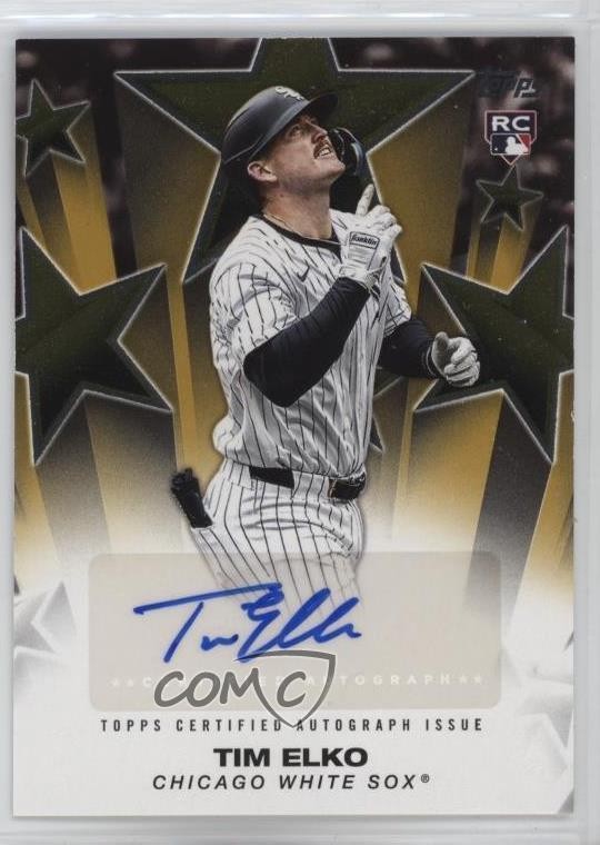 2025 Topps Update Baseball Stars Gold /50 Tim Elko #BSAU-TE Rookie Auto RC 19n6