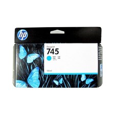Genuine HP 745 Cyan 130ml Ink Cartridge F9J97A Designjet Z2600 Z5600