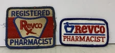 Lot of 2 Vintage REVCO Drug Store PHARMACISTS Smock Patches