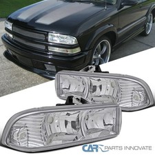 Fits 1998-2004 Chevy Blazer S10 Pickup Clear Headlights Headlamps Assembly 98-04
