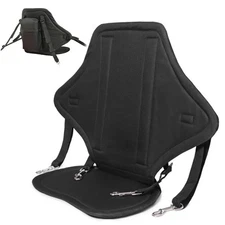 Kayak Seat Adjustable Paddle Board Canoe Back Rest Support Cushion Safety Black