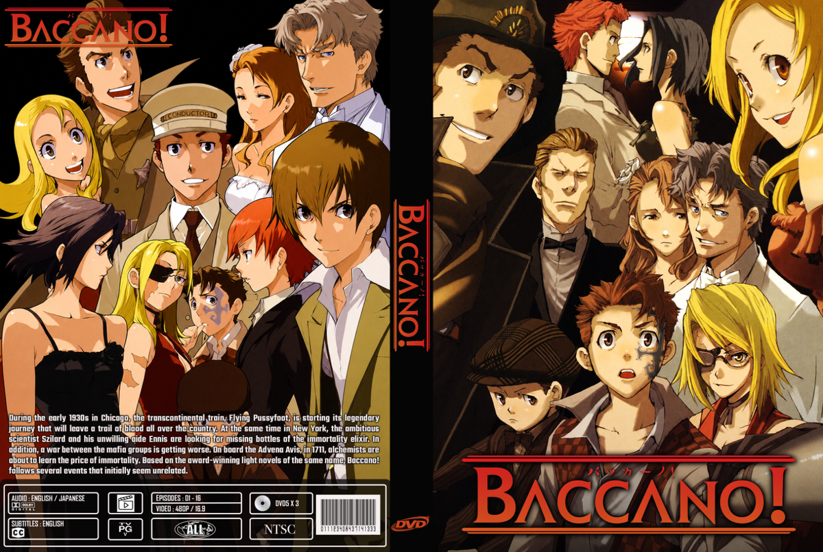 Baccano! Anime Series Epsiodes 1-16 Dual Audio English/Japanese Baccano! Anime Series Epsiodes 1-16 Dual Audio English/Japanese