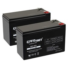 ExpertPower 12V 7Ah - SLA Rechargeable Battery Pack 2 count of 1 