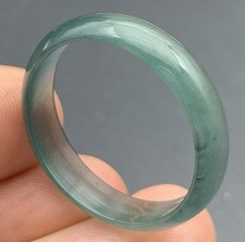 Video Certified Icy Green 100 A Jadeite Jade Round Circle Ring NO. 11 419568