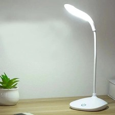 14LED Flexible Touch Desk Light Bedside Reading Lamp Dimmable USB Rechargeable