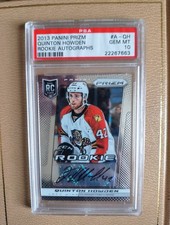 2013-14 Panini Prizm Quinton Howden Signed Rookie Card #42 PSA 10