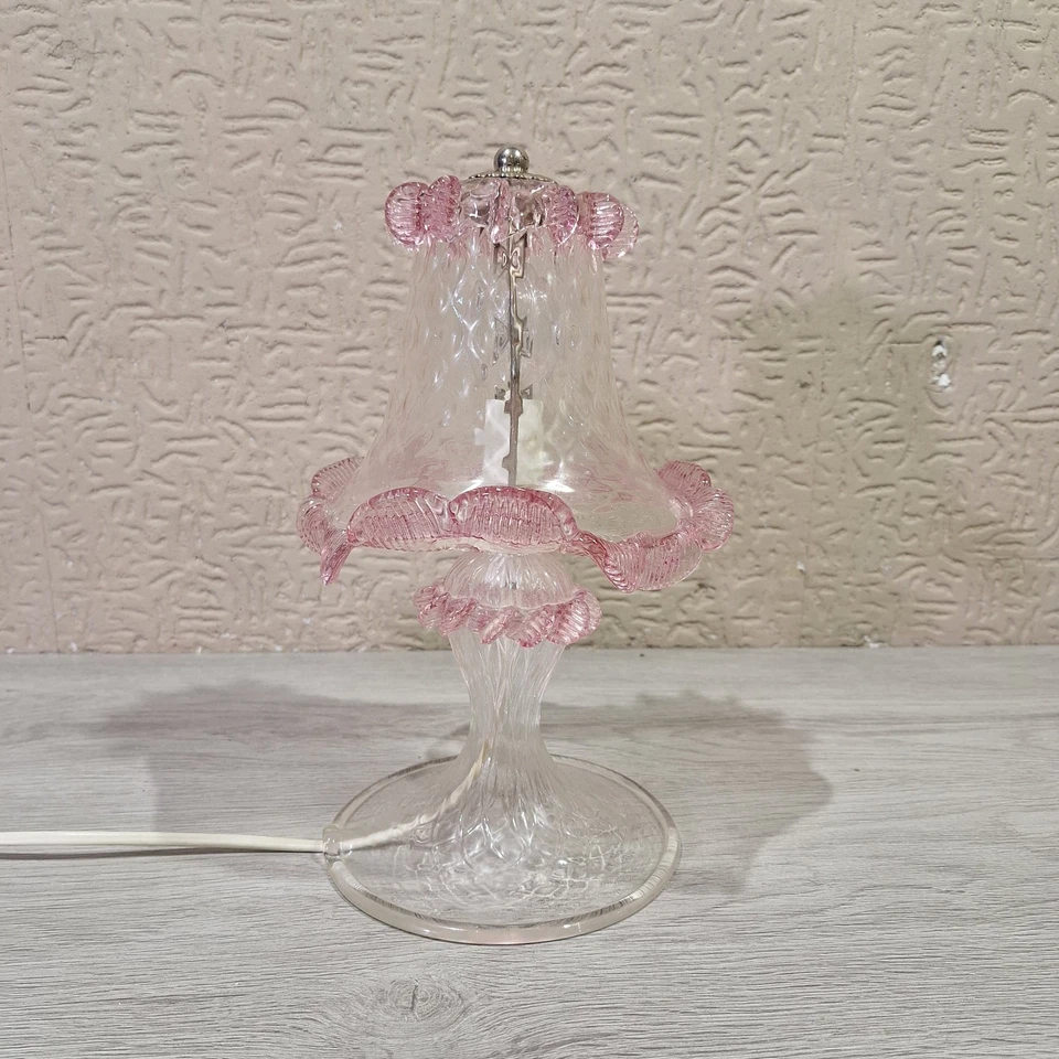 Coppia Lampade da tavolo Vetro di Murano – Lavorazione Artistica - Immagine 2 di 4