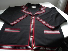 Gucci giacca blazer giubbotto nero seta/BW taglia 50 it. = 46/48 EU/NUOVO/CONFEZIONE ORIGINALE 1900,--