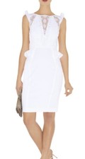 Karen Millen White Dress Size 10 Pre Boohoo