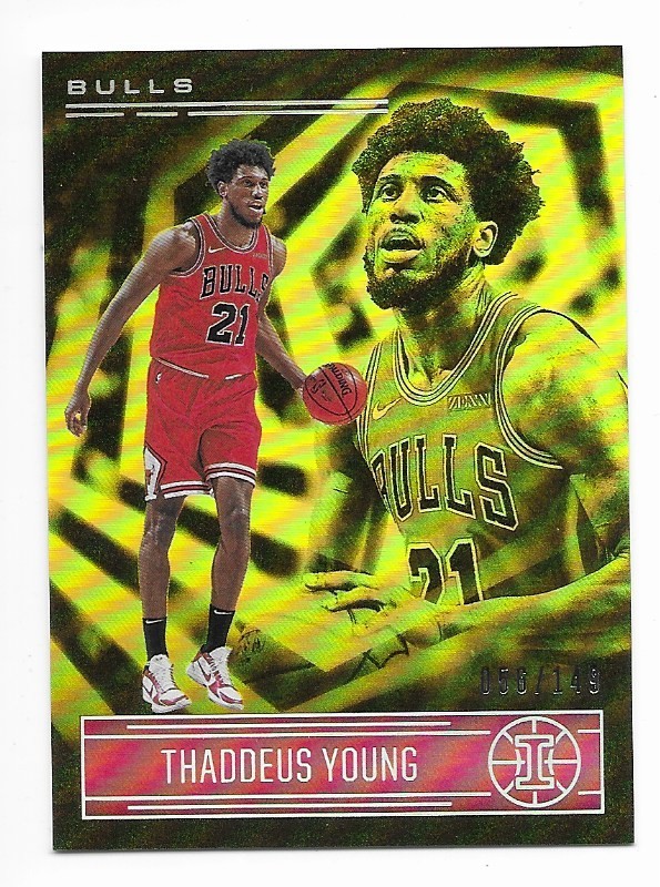 2020-21 Panini Illusions Thaddeus Young Yellow Parallel 056/149 #105