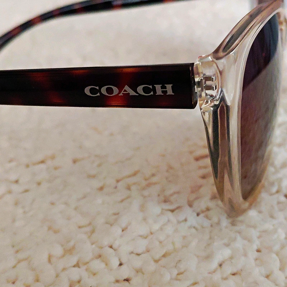 Coach Vintage Women’s Oversized Oval Sunglasses Black Beige 54-19-135-3N COACH 54mm Oval Sunglasses (Women) | Nordstrom main image 4