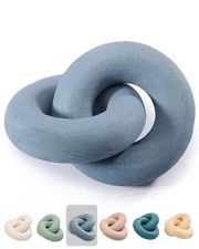 Wood Knot Decor Chain Link - Coffee Table Shelf Office Entryway Decorative Ob...