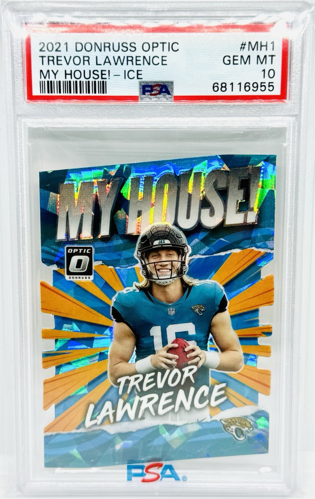Trevor Lawrence Panini Donruss Optic My House! #MH1 Ice