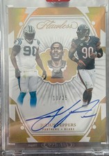 2024 Panini Flawless Career Progressions Julius Peppers Auto 10/25