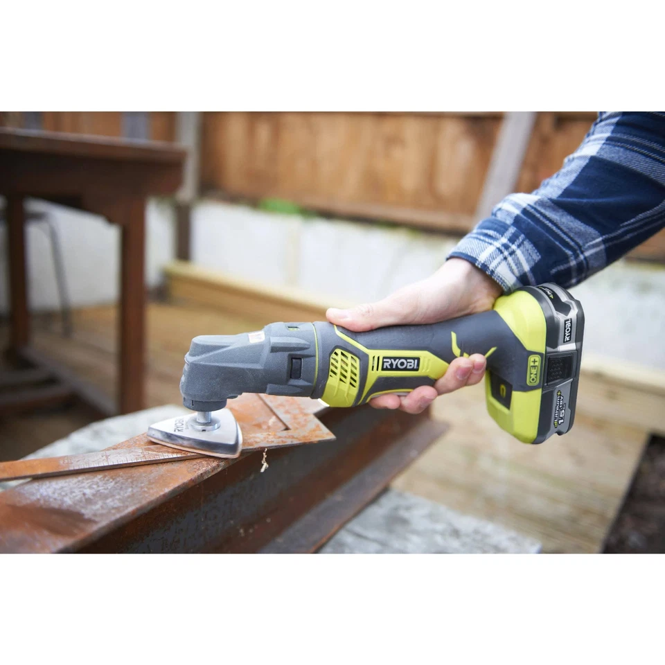 Ryobi RMT1801M Akku- Multitool ohne Akku 18V ONE+ Schleif- und Schneidköpfe - Bild 4 von 4