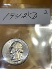 1942-D Washington 25C Silver Quarter / UNC