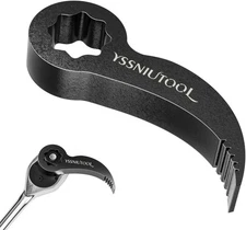 Pry Bar Wrench Adaptor Head, Ratchet Attachment 1/2" D 8pt Black 