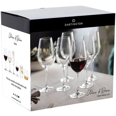Dartington Rotweingläser Wine & Dine 6er Set 450ml