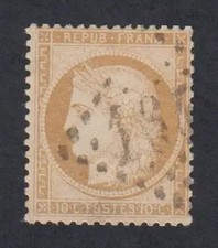 (FR1) Timbre France n°36 Cérès1870 Oblitéré Signé cote 110 Euros lartdesgents.fr