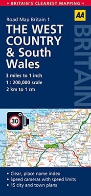 AA Road Map Britain The West Country South Wales... | Buch | Zustand akzeptabel