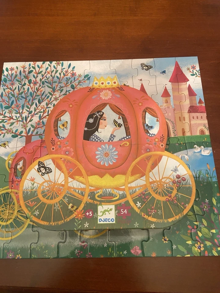 Rompecabezas Djeco Elise's Carriage 54 piezas para edades 5+ Foto 3 de 4