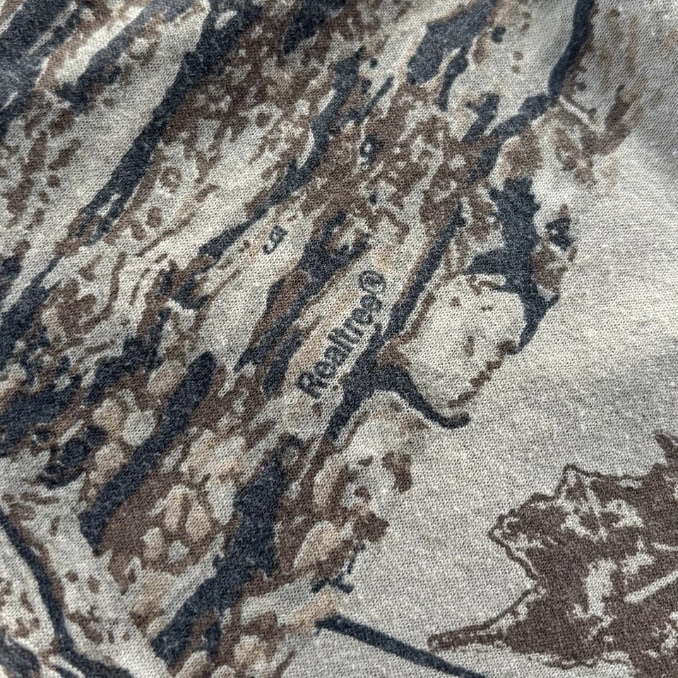 Camiseta De Colección Años 90 Realtree Camuflada Manga Larga Talla L Exterior Caza Patinador Y2K Foto 4 de 4