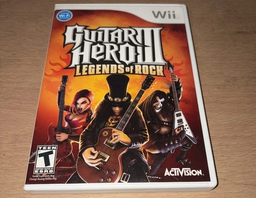 Guitar Hero 3 III Legends of Rock (Nintendo Wii) Complete CIB