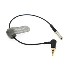 Uonecn Timecode Cable Locking 3.5 mm TRS 90 Degree for Deity TC-1 to Long Straig