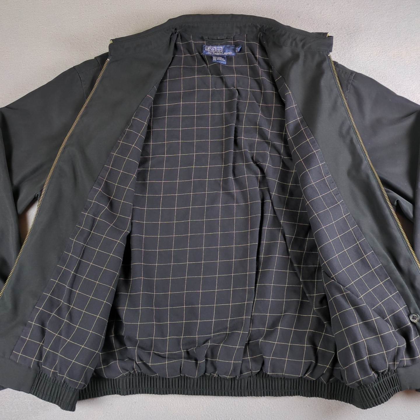 Vintage Polo Ralph Lauren Bi-Swing Jacket Mens Medium Black Full Zip Windbreaker thumbnail 11