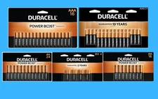 DURACELL POWERBOOST -AA24, AA16, AAA16, AAA24, 9V - 5 VARIATIONS - EXP 2029-2036