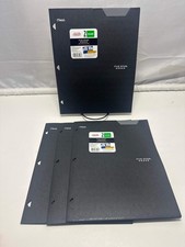 Mead Five Star 2 Pocket Poly Folders 4 Pack Black Durable 3 Hole Punch School