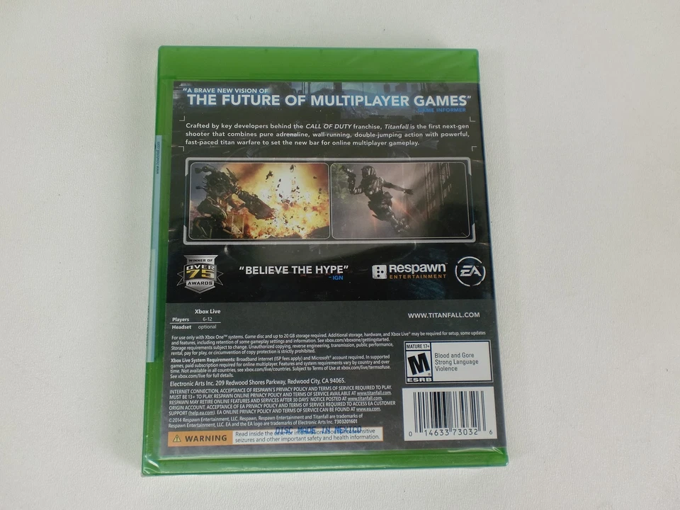 Titanfall Xbox One Videojuego Nuevo Sellado Shooter Respawn EA Multijugador FPS M Ra Foto 4 de 4
