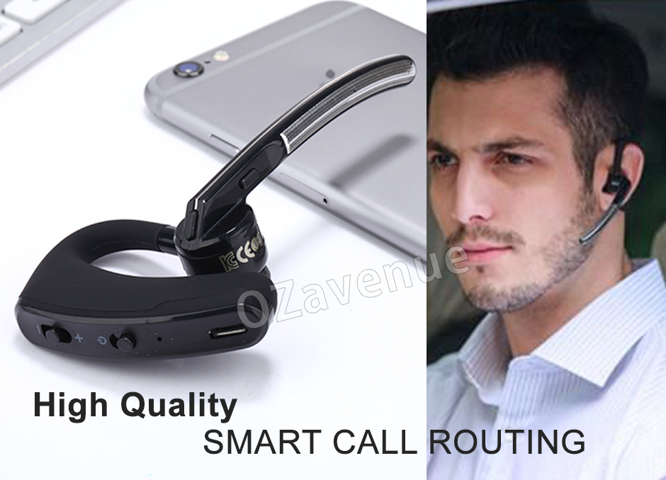Truck Driver Office Headset Wireless Bluetooth Earpiece Mic Android