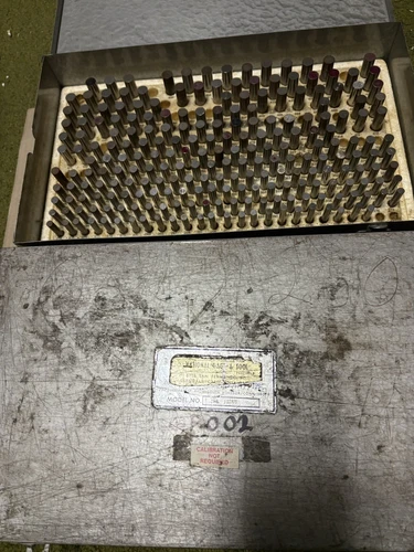 Lot of 2 Meyer Pin gage Sets Incomplete M-1 Minus and M-2 Minus