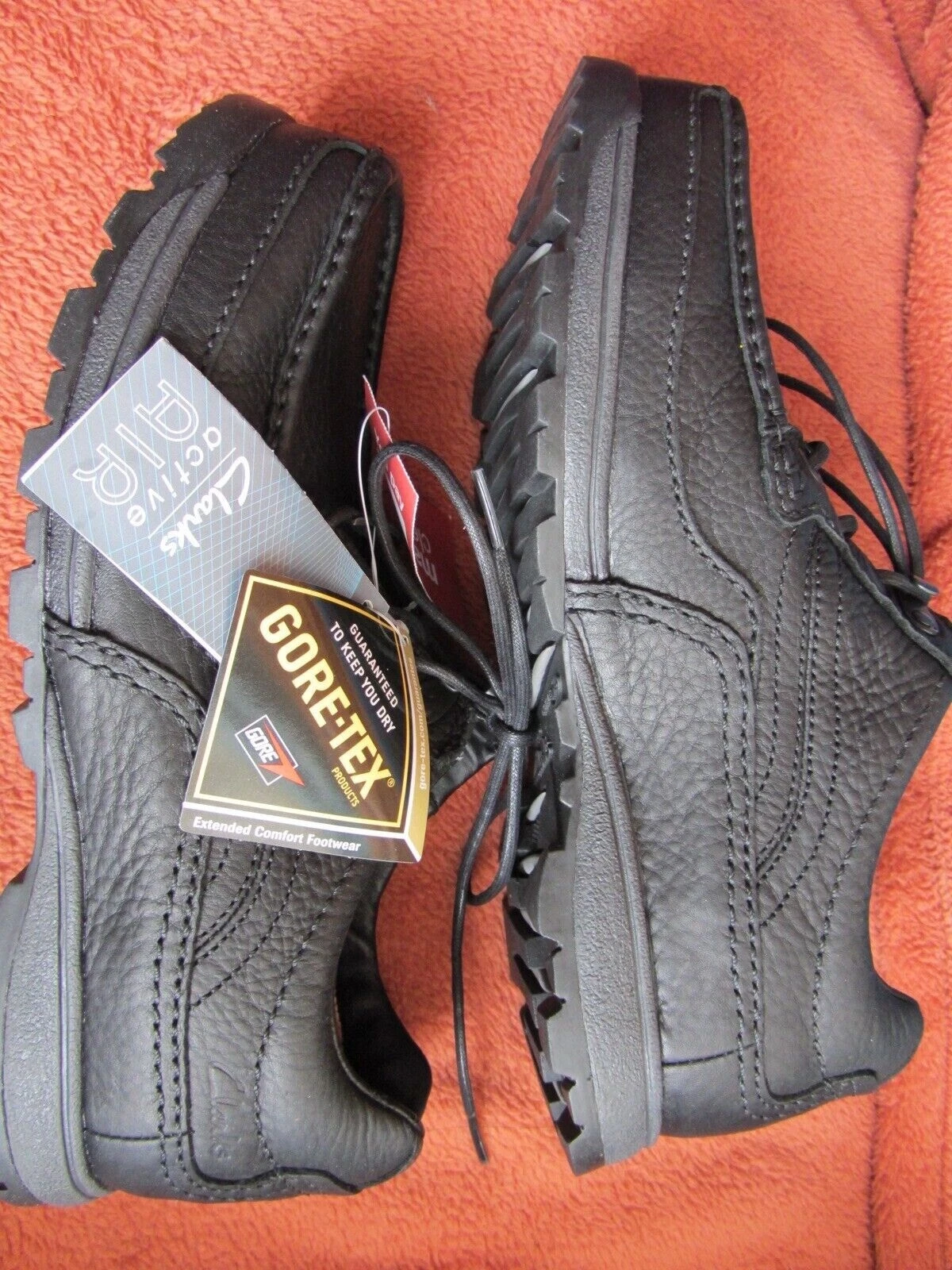 Clarks Mens Stream jet Gtx Black ACTIVE AIR Waterproof UK 8 / US 9 G