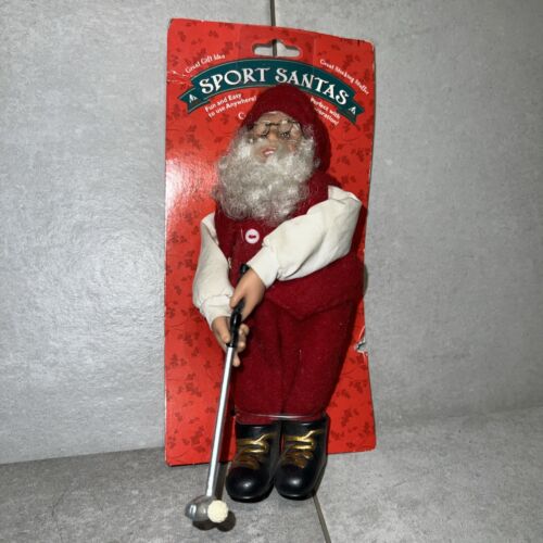 Vintage 1998 Holiday Creations Sport Santas. Golfing Santa Christmas Ornament ✅ - Picture 2 of 5