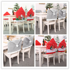 2021 Christmas Decoration Chair Covers Dining Seat Santa Claus Home Party Decor