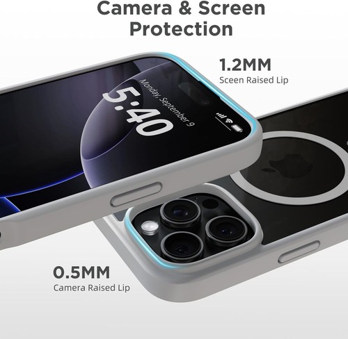 Custodia iPhone 14 Pro, Protezione MagSafe Antiurto per Apple iPhone 14 Pro Case - Foto 36 di 65