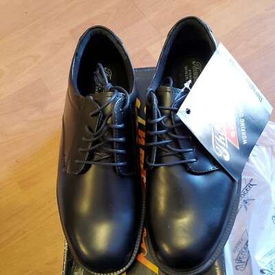 THOROGOOD SIZE 9.5W Men\'s Black Leather Lace-Up Casual Shoes Thorogood Black Leather Oxford Work Shoe - Boots Etc main image 4