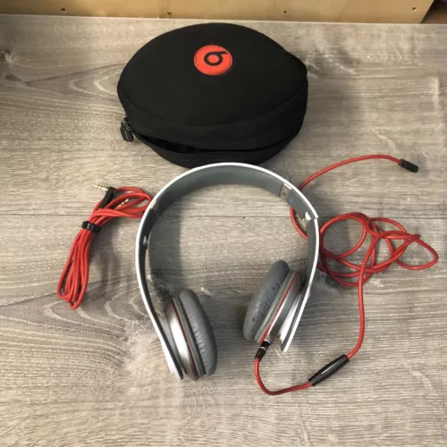 Beats By Dr Dre Solo HD Monster Wired On-Ear Headphone 3.5mm With Case Tested