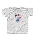 Kids T-Shirt White Dog - Say Hello - Japanese Cartoons