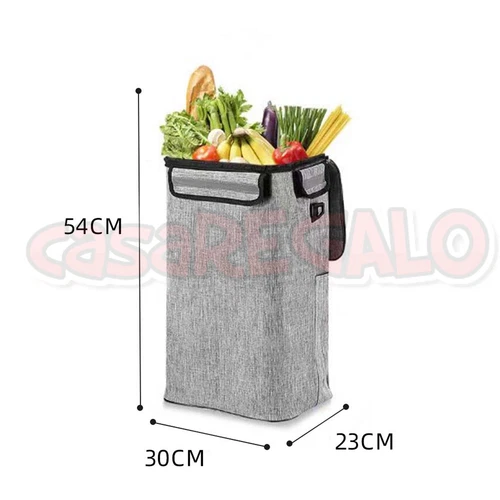 Shopping Trolley Foldable Shopping Cart For Grocery With Waterproof Cooler bag - Picture 14 of 18