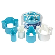 R&M International Snowman Cookie and Biscuit Cutters, Assorted Sizes, Bright ...