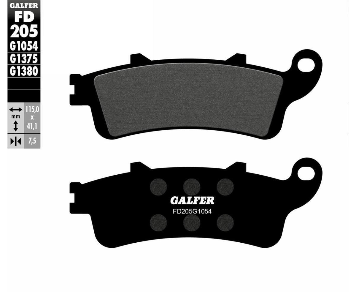 Galfer Front Brake Pads HONDA VFR 800 Vtec (INTERCEPTOR USA) 2001 > 2005 FD205